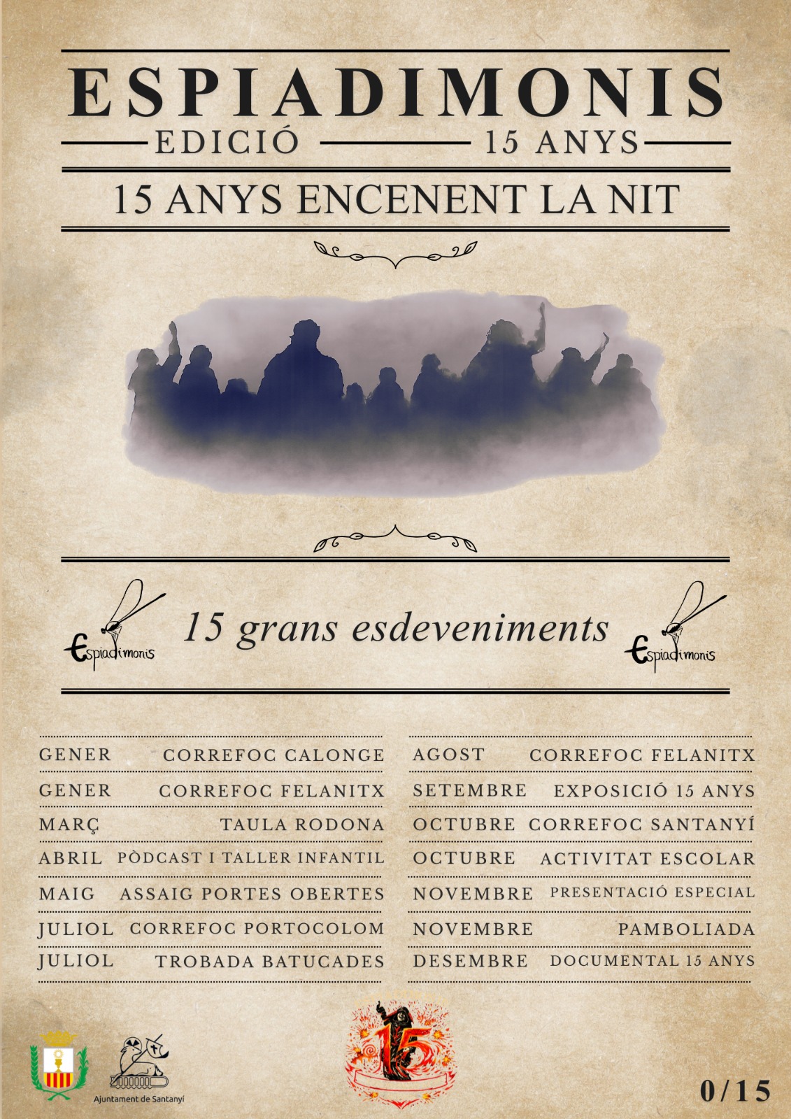 15 anys encenent la nit.
